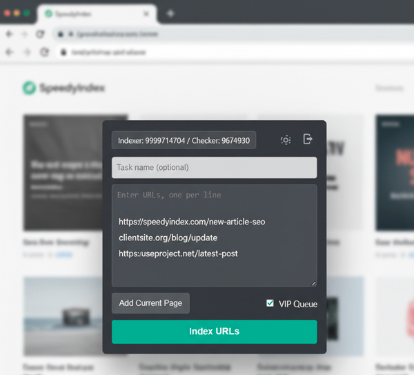 Extensión SpeedyIndex en Chrome Web Store